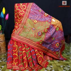 Art Silk Exclusive Kantha Saree