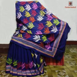 Bangalore Silk Exclusive Kantha Stitch Saree 